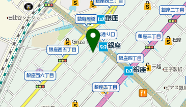 銀座ダイヤモンドシライシ 銀座並木通り本店の地図画像
