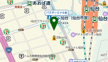 銀座ダイヤモンドシライシ 仙台パルコ2店の地図画像