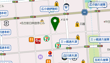 銀座ダイヤモンドシライシ 名古屋本店の地図画像