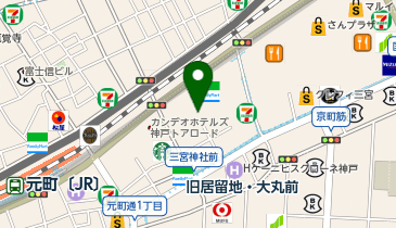 銀座ダイヤモンドシライシ 神戸三宮店の地図画像