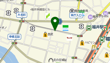 銀座ダイヤモンドシライシ 福井店の地図画像