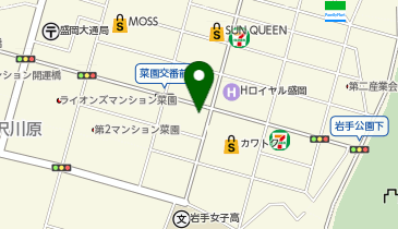 銀座ダイヤモンドシライシ 盛岡店の地図画像
