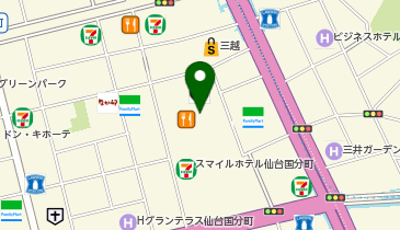 銀座ダイヤモンドシライシ 仙台本店の地図画像