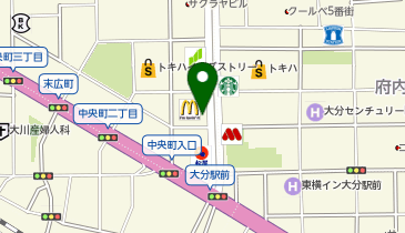 銀座ダイヤモンドシライシ 大分店の地図画像