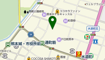 銀座ダイヤモンドシライシ 熊本本店の地図画像