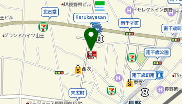 銀座ダイヤモンドシライシ 長野本店の地図画像