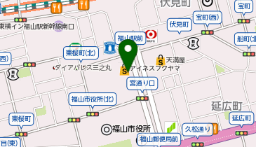 銀座ダイヤモンドシライシ アイネス福山店の地図画像