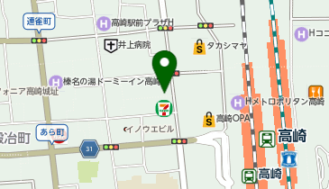 銀座ダイヤモンドシライシ 高崎店の地図画像