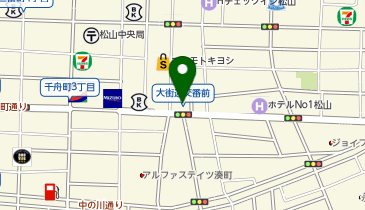 銀座ダイヤモンドシライシ 松山本店の地図画像