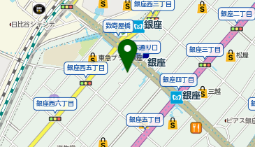 銀座ダイヤモンドシライシ 銀座並木通り本店の地図画像
