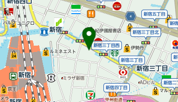 銀座ダイヤモンドシライシ 新宿本店の地図画像