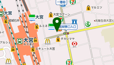 銀座ダイヤモンドシライシ 大宮店の地図画像