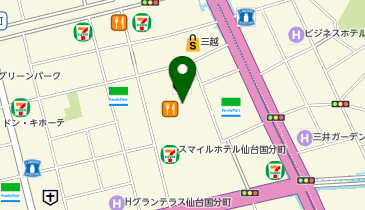 銀座ダイヤモンドシライシ 仙台本店の地図画像