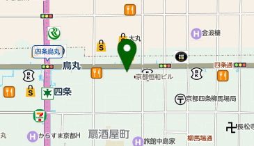 銀座ダイヤモンドシライシ 京都本店の地図画像