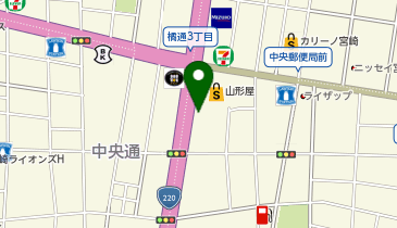 銀座ダイヤモンドシライシ 宮崎店の地図画像