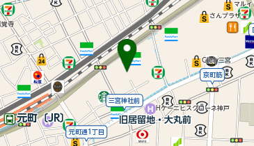 銀座ダイヤモンドシライシ 神戸三宮店の地図画像