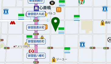 銀座ダイヤモンドシライシ 心斎橋本店の地図画像