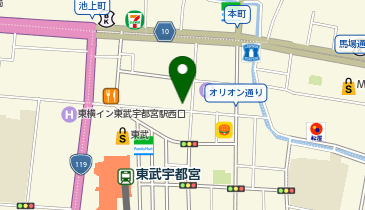 銀座ダイヤモンドシライシ 宇都宮店の地図画像