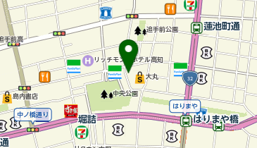 銀座ダイヤモンドシライシ 高知本店の地図画像