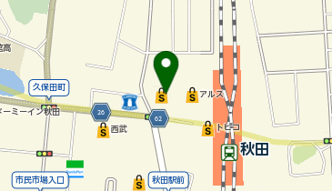 銀座ダイヤモンドシライシ 秋田オーパ店の地図画像