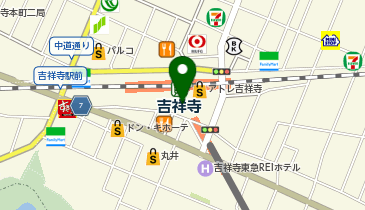 ミスターミニット キラリナ京王吉祥寺店の地図画像