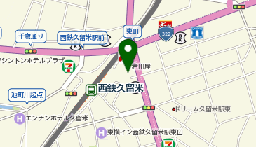 ミスターミニット岩田屋久留米の地図画像