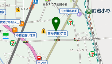 ミスターミニット グランツリー武蔵小杉店の地図画像