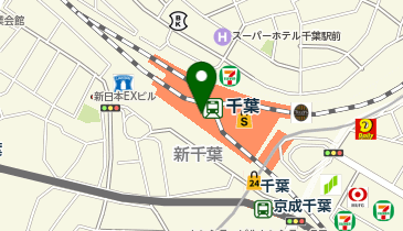 ミスターミニット ペリエ千葉エキナカの地図画像