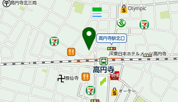 ミスターミニット JR高円寺駅北口前店の地図画像
