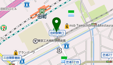 ミスターミニット JR田町駅東口の地図画像