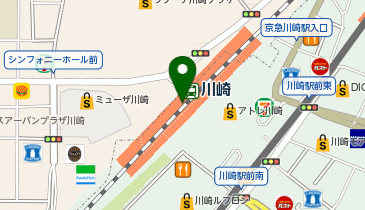 ミスターミニット JR川崎駅店の地図画像