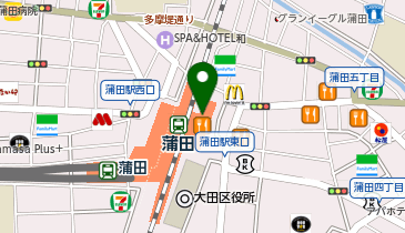 ミスターミニット グランデュオ蒲田の地図画像