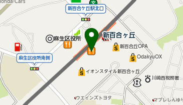 ミスターミニット 小田急新百合ケ丘駅店の地図画像