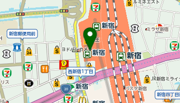ミスターミニット 京王百貨店新宿店の地図画像