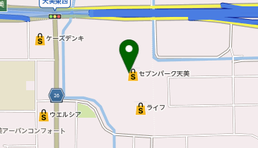 ミスターミニット セブンパーク天美店の地図画像