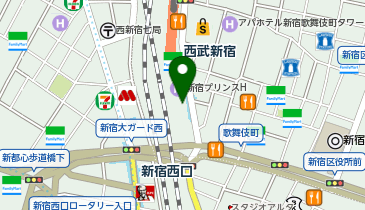 ミスターミニット 西武新宿ぺぺ店の地図画像