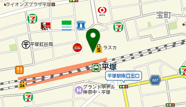 ミスターミニット ラスカ平塚店の地図画像