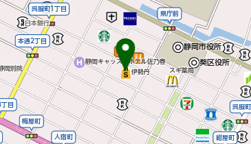 ミスターミニット 静岡伊勢丹の地図画像