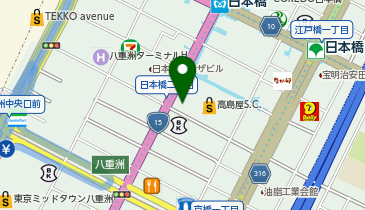 ミスターミニット日本橋高島屋S.C.の地図画像