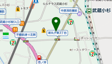 ミスターミニット スーツケース修理専門店 武蔵小杉の地図画像