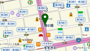 ミスターミニット スーツケース修理専門店 札幌の地図画像