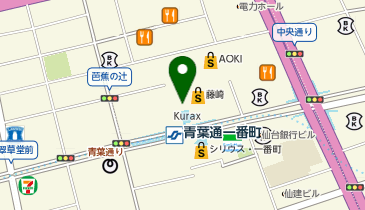 ミスターミニット スーツケース修理専門店 仙台の地図画像