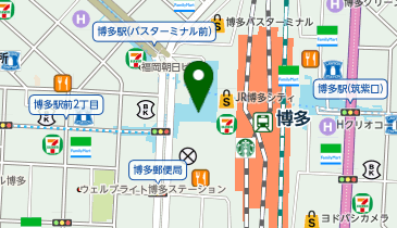 ミスターミニット スーツケース修理専門店 博多の地図画像