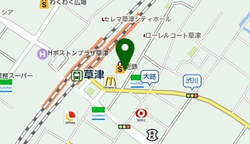 ミスターミニット スーツケース修理専門店 草津の地図画像