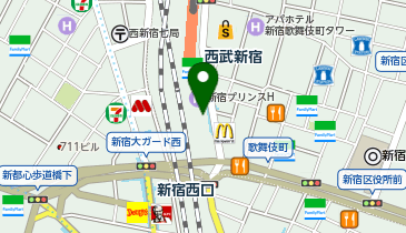ミスターミニット スーツケース修理専門店 新宿の地図画像