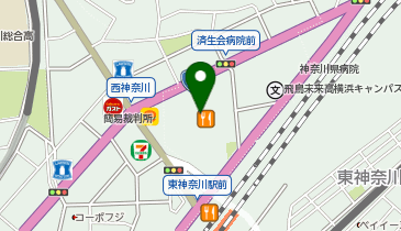 ミスターミニットイオン東神奈川の地図画像