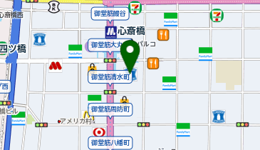 ミスターミニット 大丸心斎橋店の地図画像