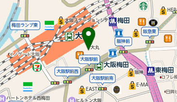 ミスターミニット 大丸梅田店の地図画像