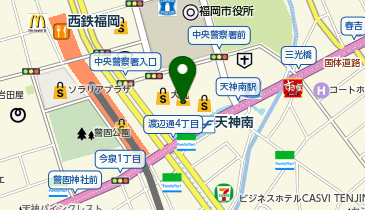 ミスターミニット 大丸 福岡天神店の地図画像