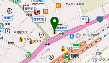 ミスターミニット松坂屋静岡の地図画像